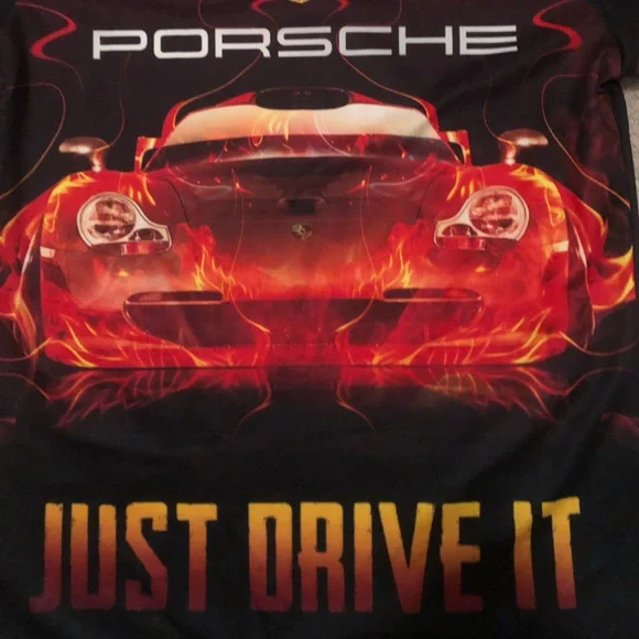 Porsche red and black collared polo shirt - Picture 5 of 5